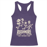 Rushmore 250th Birthday Tour Band Racerback Tank Top Presidents Rock Concert Historical Collages