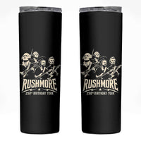 Rushmore 250th Birthday Tour Band Skinny Tumbler Presidents Rock Concert Historical Collages