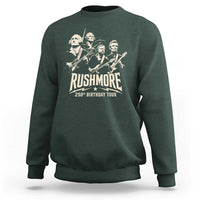 Rushmore 250th Birthday Tour Band Sweatshirt Presidents Rock Concert Historical Collages