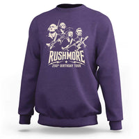Rushmore 250th Birthday Tour Band Sweatshirt Presidents Rock Concert Historical Collages
