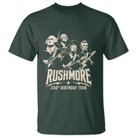Rushmore 250th Birthday Tour Band T Shirt Presidents Rock Concert Historical Collages