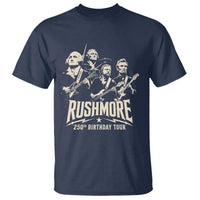 Rushmore 250th Birthday Tour Band T Shirt Presidents Rock Concert Historical Collages