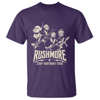 Rushmore 250th Birthday Tour Band T Shirt Presidents Rock Concert Historical Collages