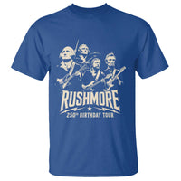 Rushmore 250th Birthday Tour Band T Shirt Presidents Rock Concert Historical Collages