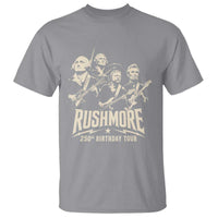 Rushmore 250th Birthday Tour Band T Shirt Presidents Rock Concert Historical Collages