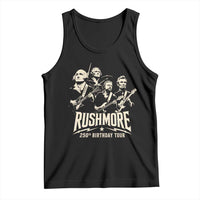 Rushmore 250th Birthday Tour Band Tank Top Presidents Rock Concert Historical Collages
