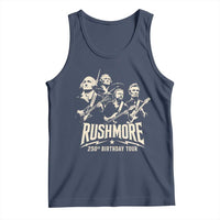 Rushmore 250th Birthday Tour Band Tank Top Presidents Rock Concert Historical Collages
