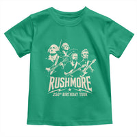 Rushmore 250th Birthday Tour Band Toddler T Shirt Presidents Rock Concert Historical Collages