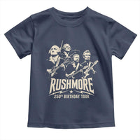 Rushmore 250th Birthday Tour Band Toddler T Shirt Presidents Rock Concert Historical Collages