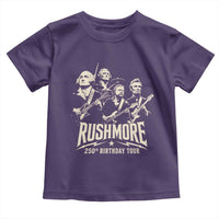 Rushmore 250th Birthday Tour Band Toddler T Shirt Presidents Rock Concert Historical Collages