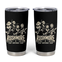 Rushmore 250th Birthday Tour Band Tumbler Cup Presidents Rock Concert Historical Collages