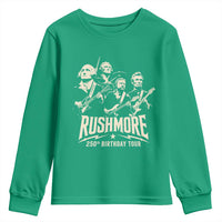 Rushmore 250th Birthday Tour Band Youth Sweatshirt Presidents Rock Concert Historical Collages