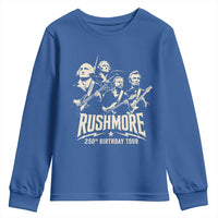Rushmore 250th Birthday Tour Band Youth Sweatshirt Presidents Rock Concert Historical Collages