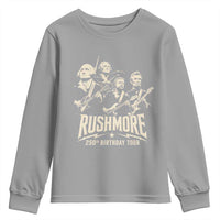 Rushmore 250th Birthday Tour Band Youth Sweatshirt Presidents Rock Concert Historical Collages