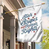 Stars and Stripes and Human Rights Garden Flag Progressive Patriotic Equality Modern Patriot