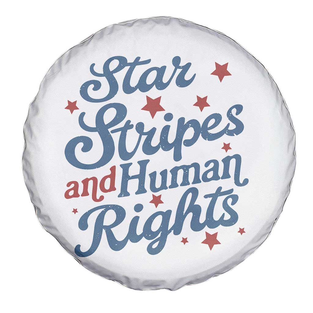 Stars and Stripes and Human Rights Spare Tire Cover Progressive Patriotic Equality Modern Patriot