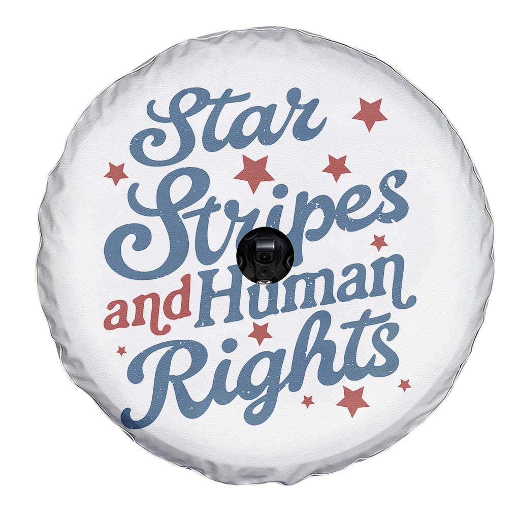 Stars and Stripes and Human Rights Spare Tire Cover Progressive Patriotic Equality Modern Patriot