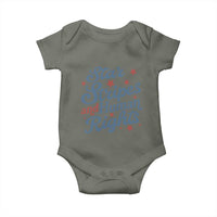 Stars and Stripes and Human Rights Baby Onesie Progressive Patriotic Equality Modern Patriot