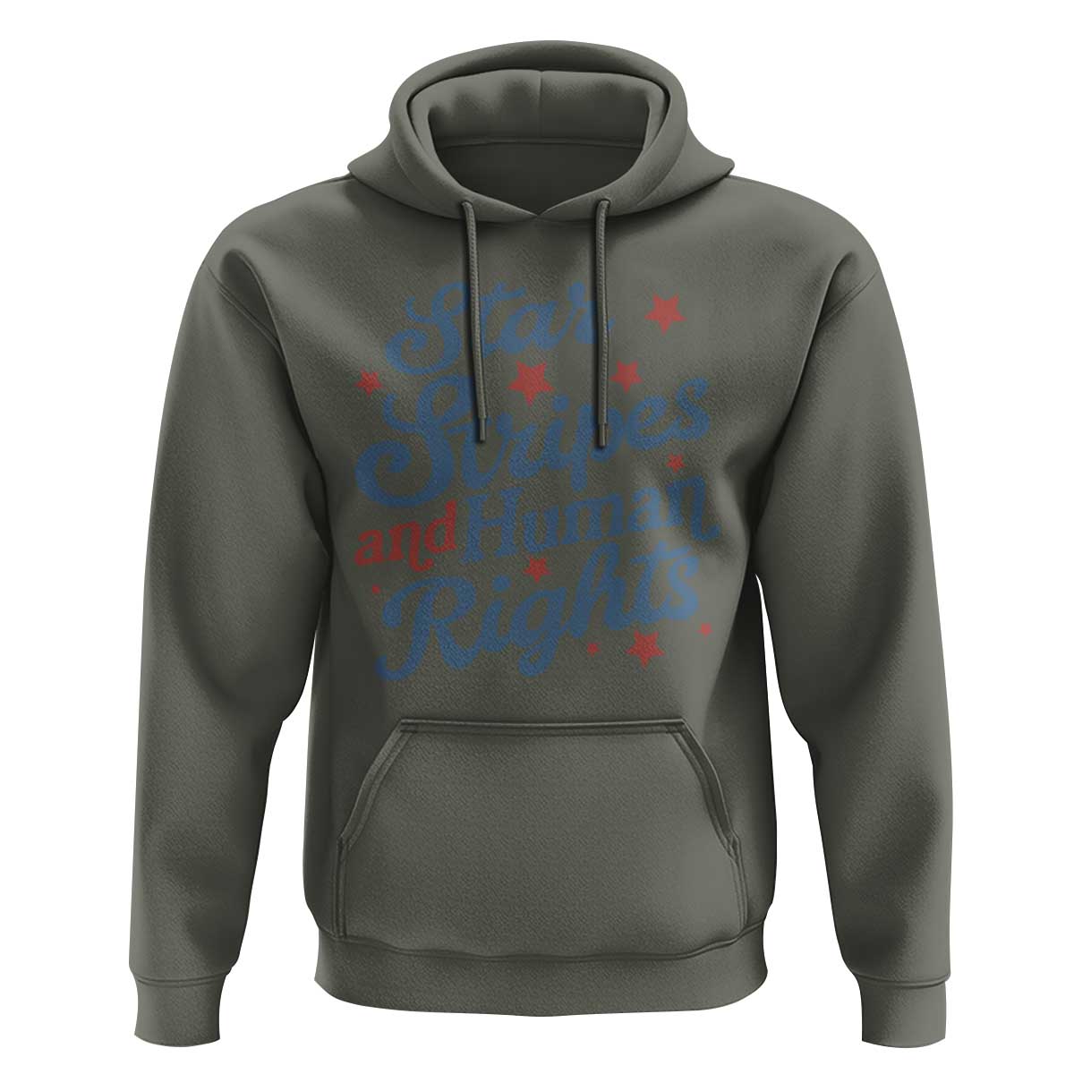 Stars and Stripes and Human Rights Hoodie Progressive Patriotic Equality Modern Patriot