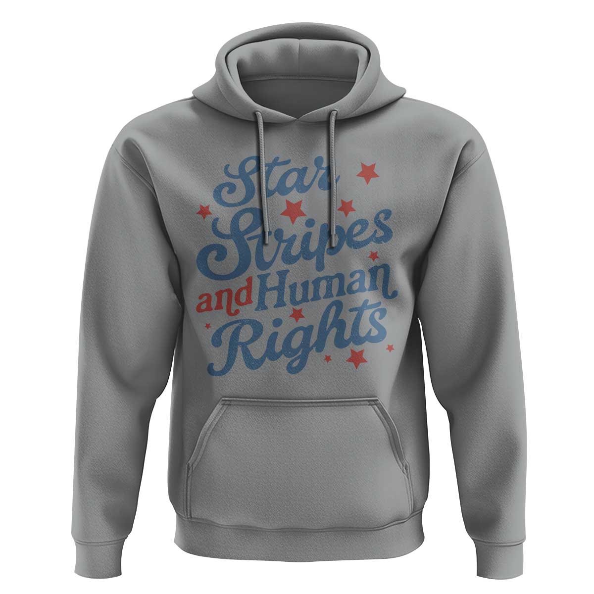 Stars and Stripes and Human Rights Hoodie Progressive Patriotic Equality Modern Patriot