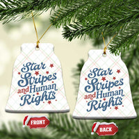 Stars and Stripes and Human Rights Ceramic Ornament Progressive Patriotic Equality Modern Patriot