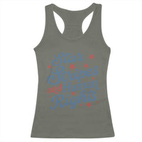 Stars and Stripes and Human Rights Racerback Tank Top Progressive Patriotic Equality Modern Patriot