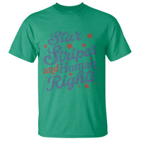 Stars and Stripes and Human Rights T Shirt Progressive Patriotic Equality Modern Patriot