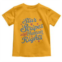 Stars and Stripes and Human Rights Toddler T Shirt Progressive Patriotic Equality Modern Patriot