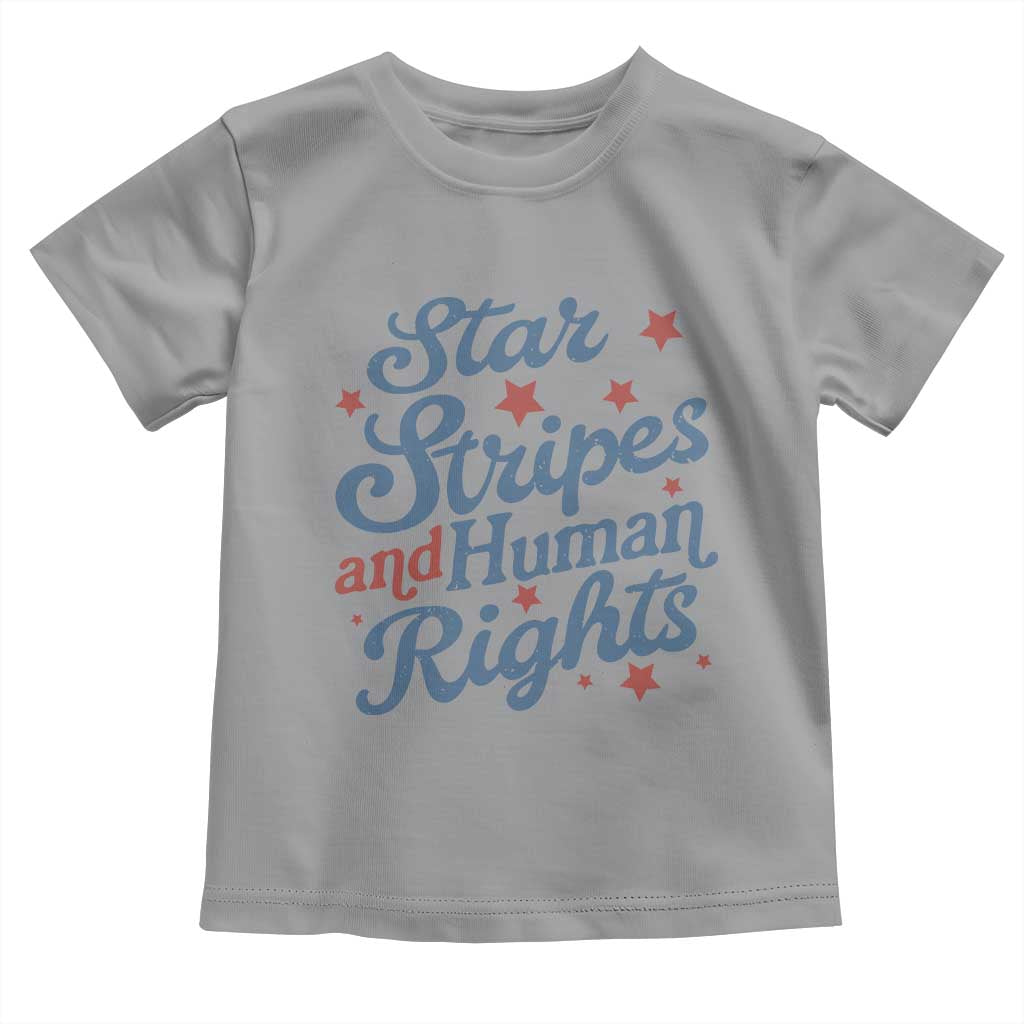Stars and Stripes and Human Rights Toddler T Shirt Progressive Patriotic Equality Modern Patriot