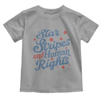 Stars and Stripes and Human Rights Toddler T Shirt Progressive Patriotic Equality Modern Patriot