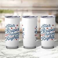 Stars and Stripes and Human Rights Tumbler Cup Progressive Patriotic Equality Modern Patriot