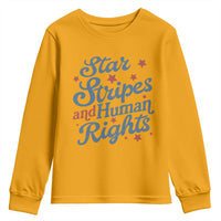 Stars and Stripes and Human Rights Youth Sweatshirt Progressive Patriotic Equality Modern Patriot