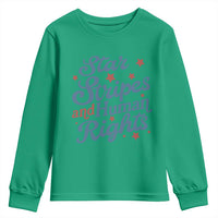 Stars and Stripes and Human Rights Youth Sweatshirt Progressive Patriotic Equality Modern Patriot