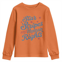 Stars and Stripes and Human Rights Youth Sweatshirt Progressive Patriotic Equality Modern Patriot