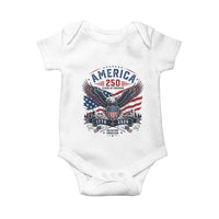 250 Years of Freedom Patriotic Eagle Baby Onesie One Nation Under God 1776-2026 250th Anniversary