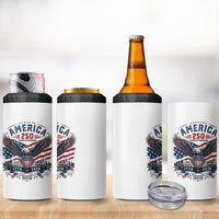 250 Years of Freedom Patriotic Eagle 4 in 1 Can Cooler Tumbler One Nation Under God 1776-2026 250th Anniversary