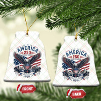 250 Years of Freedom Patriotic Eagle Ceramic Ornament One Nation Under God 1776-2026 250th Anniversary