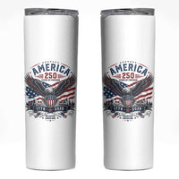 250 Years of Freedom Patriotic Eagle Skinny Tumbler One Nation Under God 1776-2026 250th Anniversary