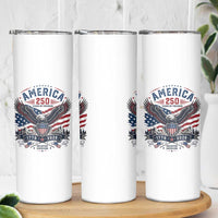 250 Years of Freedom Patriotic Eagle Skinny Tumbler One Nation Under God 1776-2026 250th Anniversary