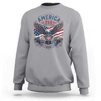 250 Years of Freedom Patriotic Eagle Sweatshirt One Nation Under God 1776-2026 250th Anniversary