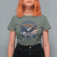250 Years of Freedom Patriotic Eagle T Shirt For Women One Nation Under God 1776-2026 250th Anniversary