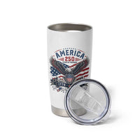 250 Years of Freedom Patriotic Eagle Tumbler Cup One Nation Under God 1776-2026 250th Anniversary