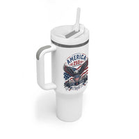 250 Years of Freedom Patriotic Eagle Tumbler With Handle One Nation Under God 1776-2026 250th Anniversary