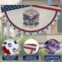 250 Years of Freedom Eagle Patriotic Fan Flag One Nation Under God 1776-2026 250th Anniversary