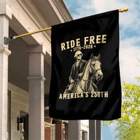 Ride Free 1776-2026 George Washington on Horseback Graphic Garden Flag Vintage 250th Anniversary Semiquincentennial