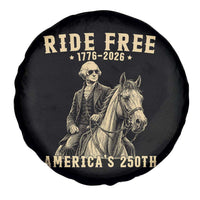 Ride Free 1776-2026 George Washington on Horseback Graphic Spare Tire Cover Vintage 250th Anniversary Semiquincentennial