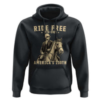 Ride Free 1776-2026 George Washington on Horseback Graphic Hoodie Vintage 250th Anniversary Semiquincentennial