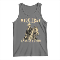 Ride Free 1776-2026 George Washington on Horseback Graphic Tank Top Vintage 250th Anniversary Semiquincentennial