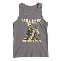 Ride Free 1776-2026 George Washington on Horseback Graphic Tank Top Vintage 250th Anniversary Semiquincentennial