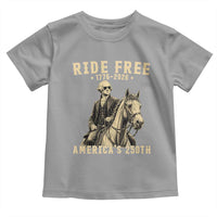 Ride Free 1776-2026 George Washington on Horseback Graphic Toddler T Shirt Vintage 250th Anniversary Semiquincentennial